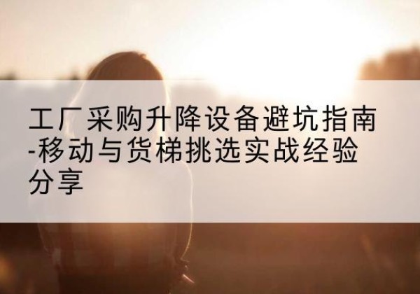 南郑移动式升降机怎么选-工厂采购升降设备避坑指南-移动与货梯挑选实战经验分享