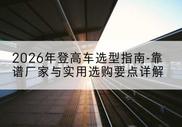 南郑登高车厂家推荐-2026年登高车选型指南-靠谱厂家与实用选购要点详解